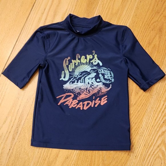 Cherokee "Surfer's Paradise" Swim Rashguard Shirt Size Small 6-7 - Picture 4 of 11